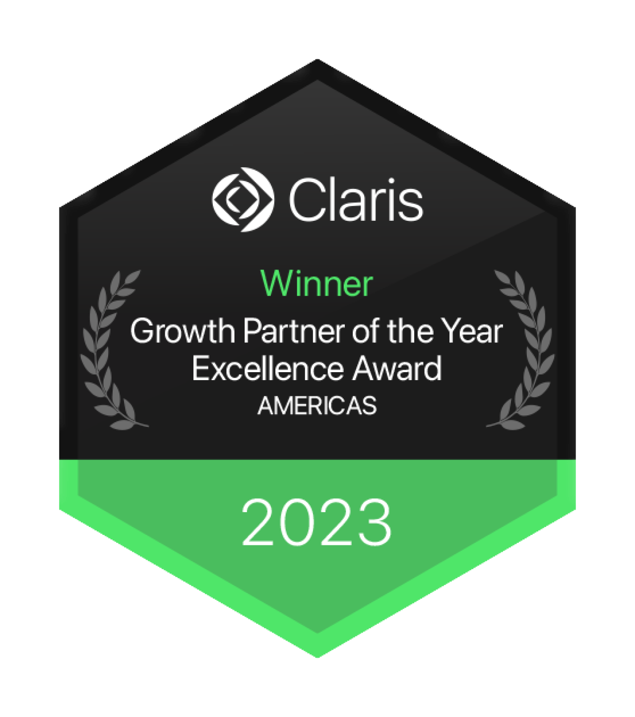 claris award winner growth partner americas 2023 db services.