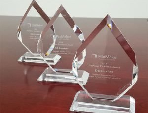 DB Services FileMaker Partner of the Year Trophies