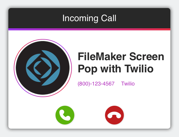 FileMaker Screen Pop with Twilio