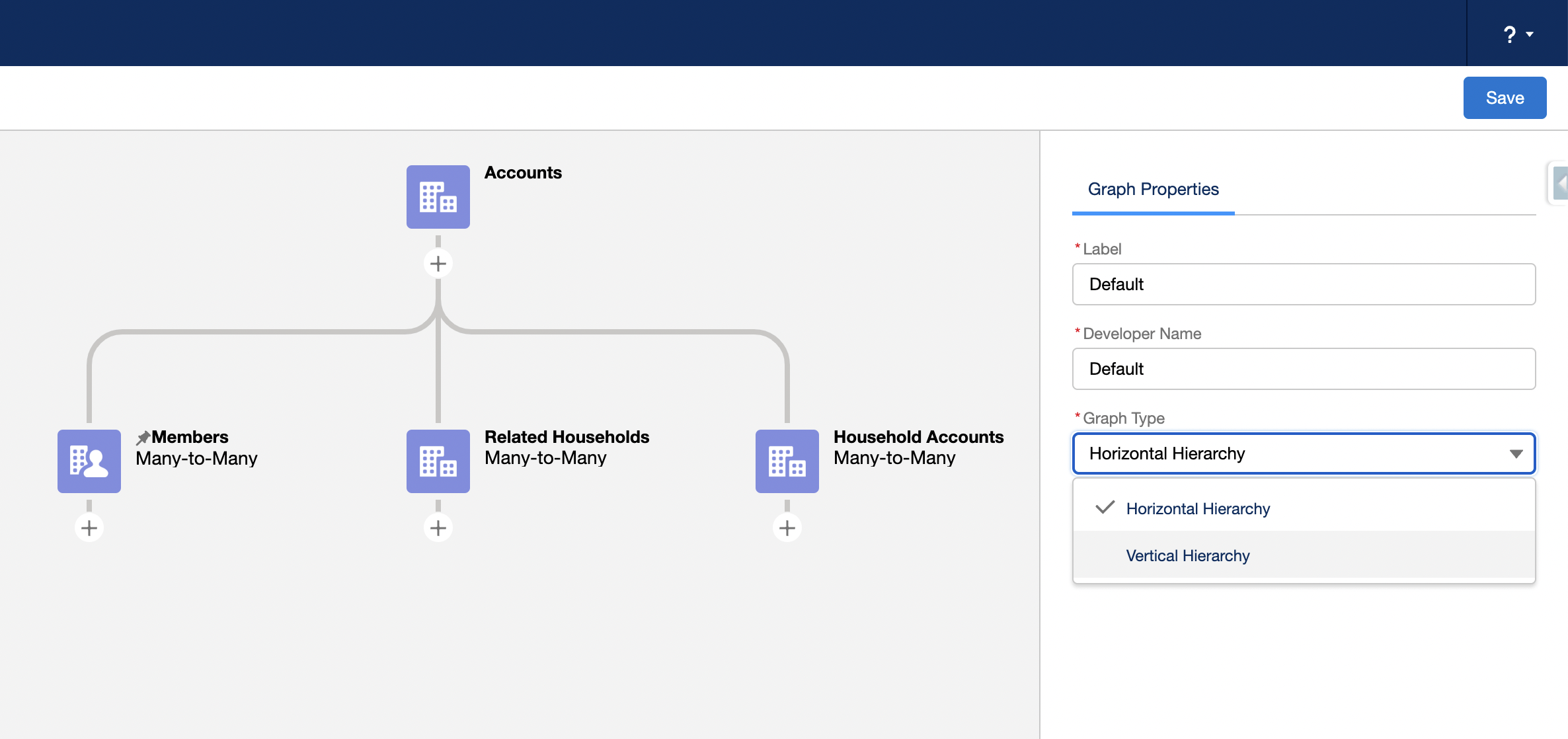 salesforce financial services cloud spring 23 arc vertical graph