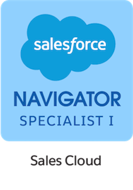 salesforce navigator specialist i sales cloud badge