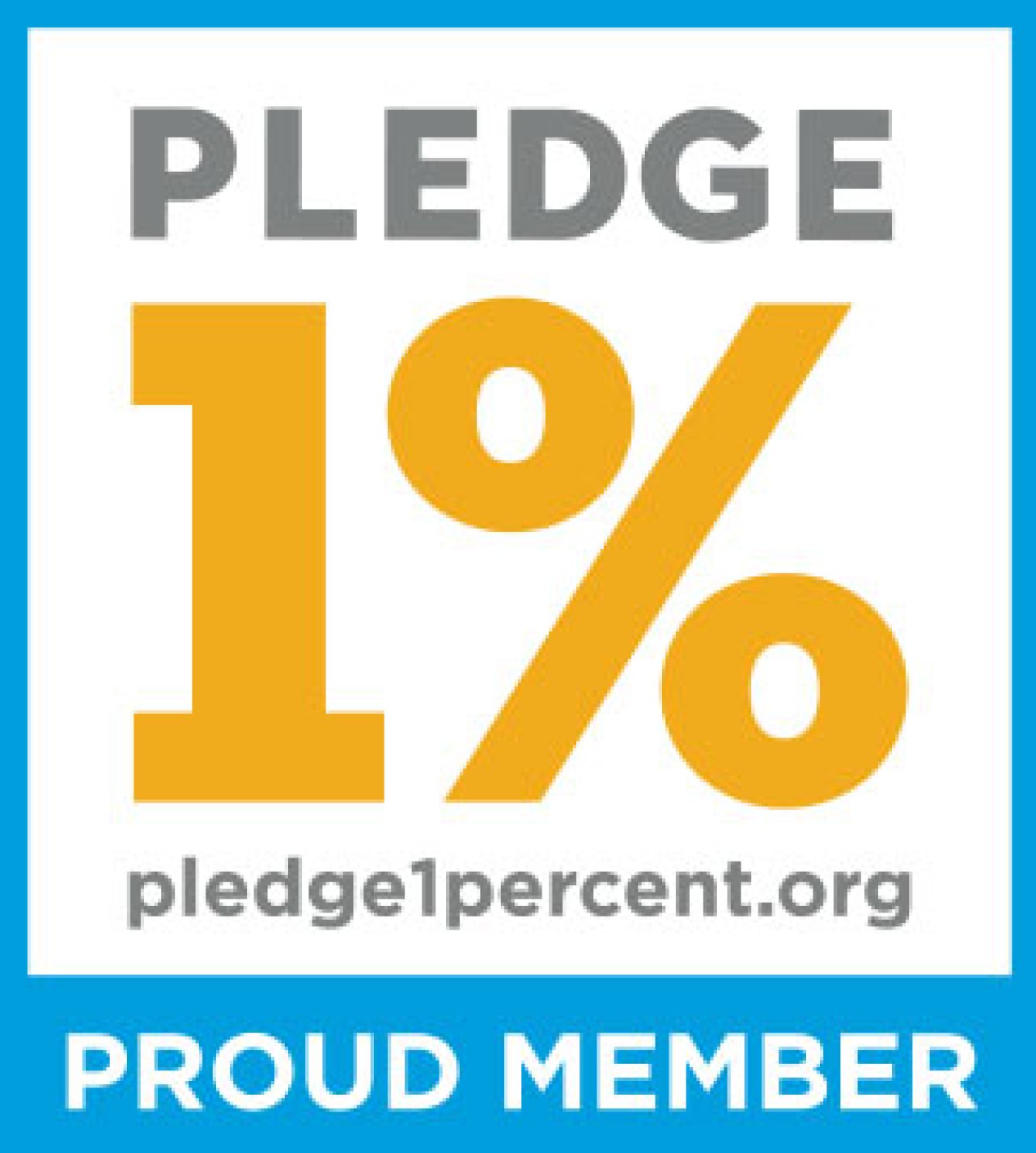 salesforce pledge 1 percent badge.