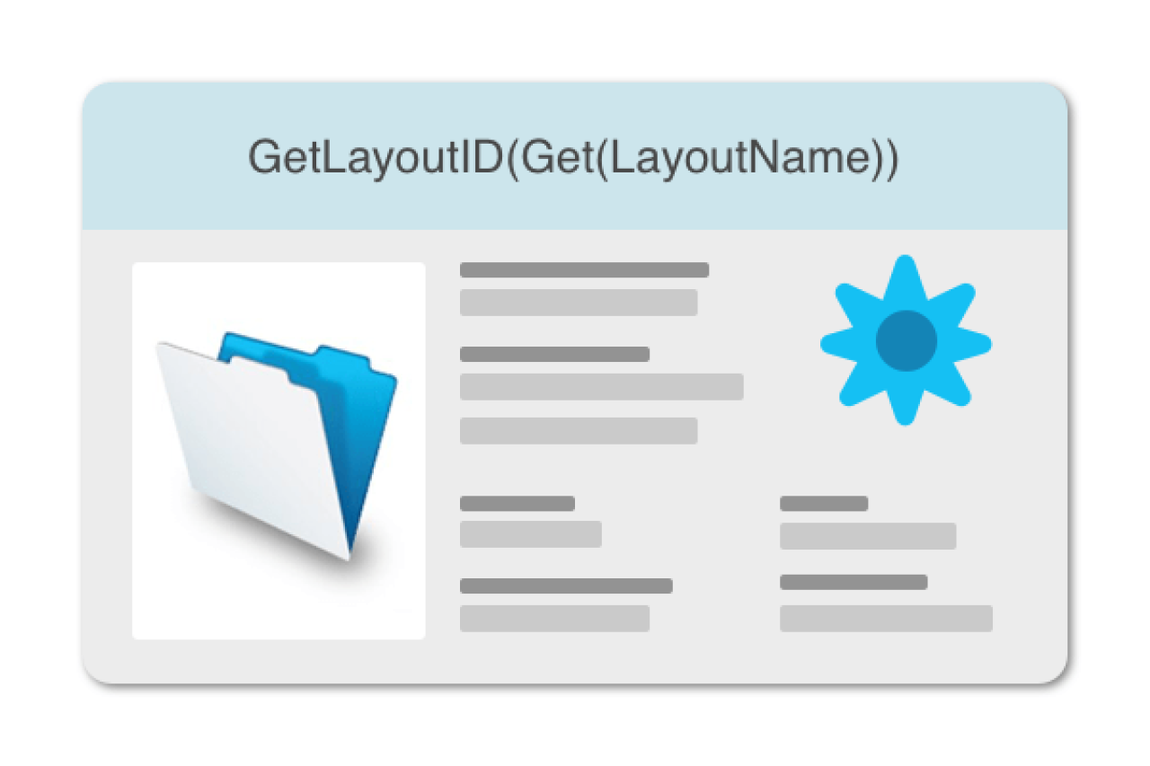 filemaker table and layout id.
