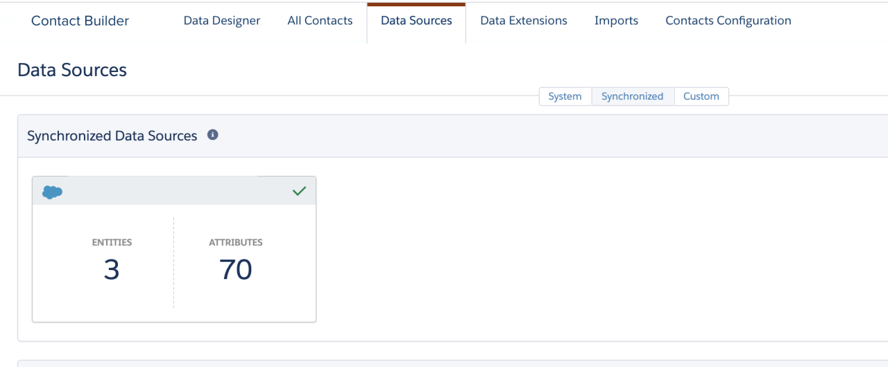 Synchronized Data Sources.