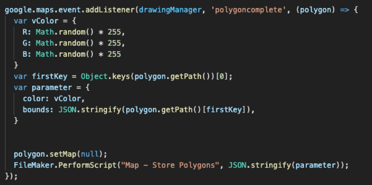 Storing and Restoring Polygons.