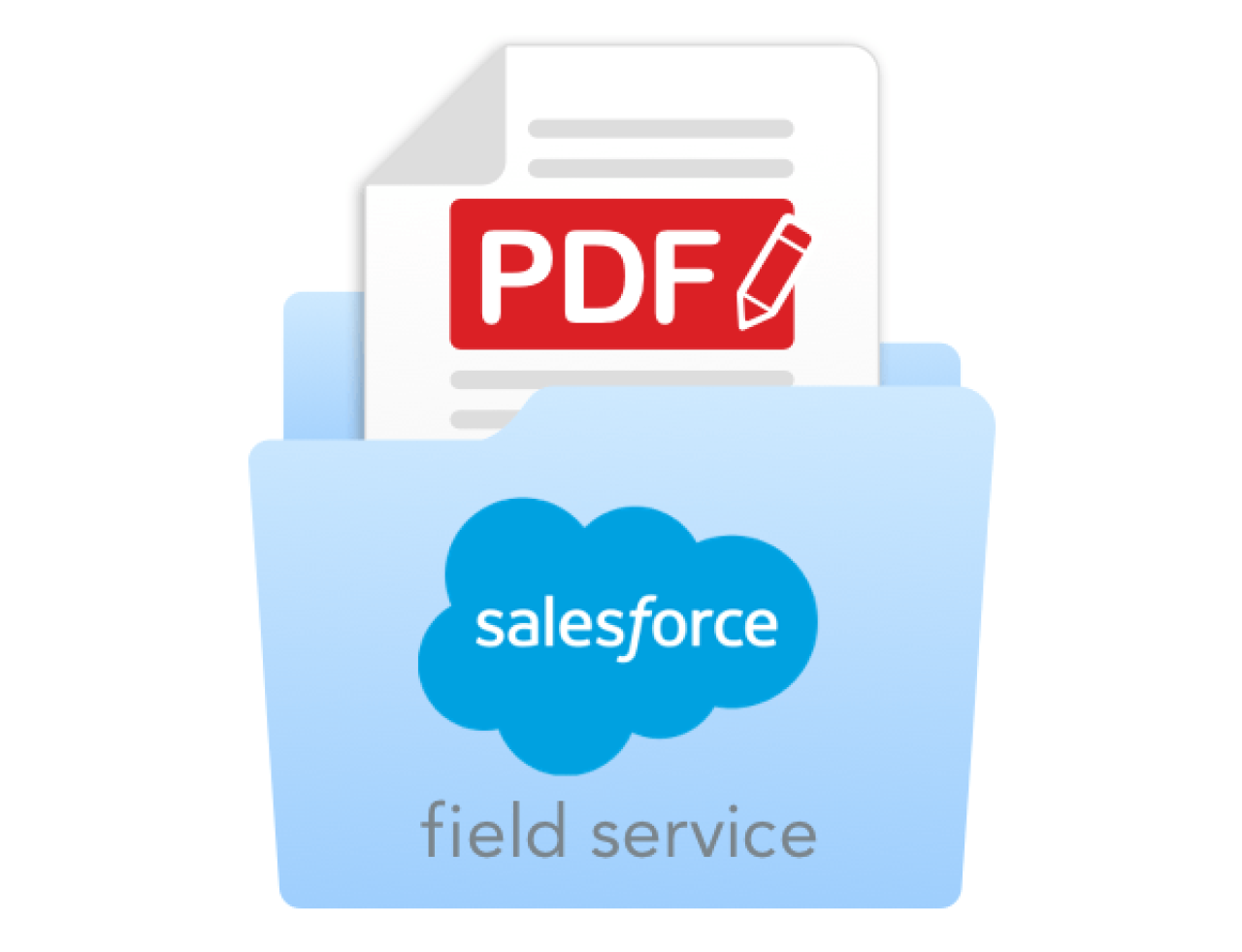 Fillable PDFs for Salesforce Field Service.