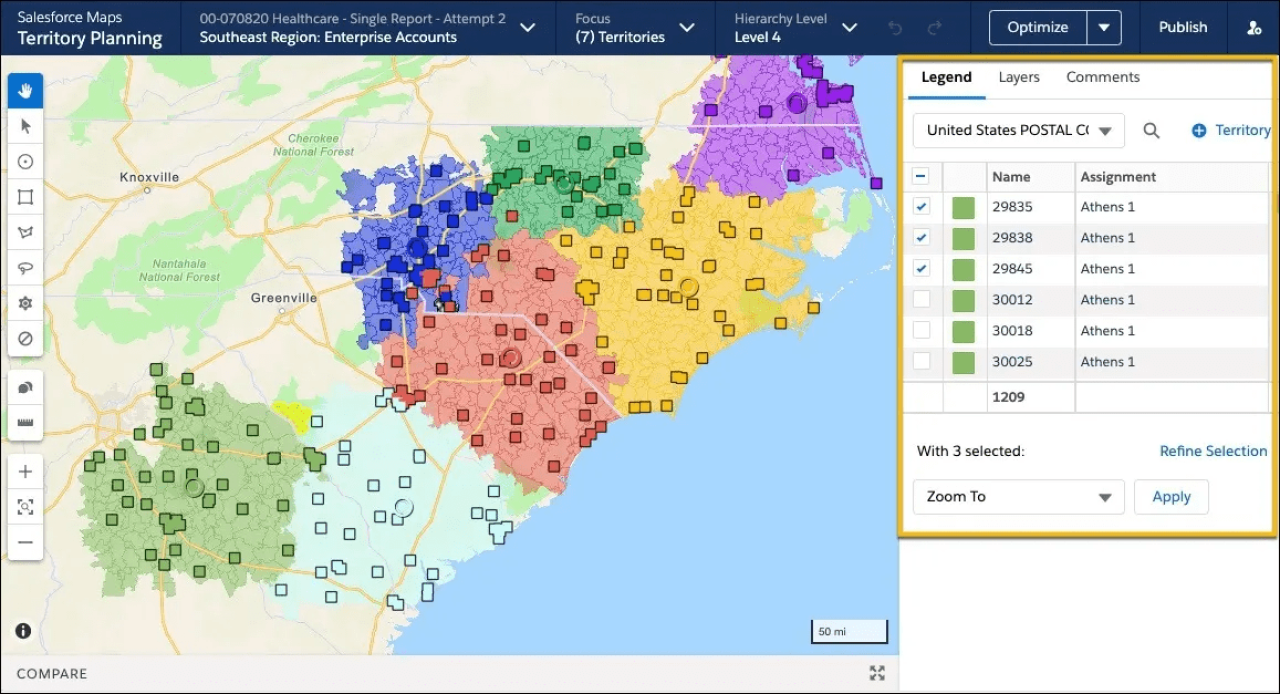 salesforce field service territories.