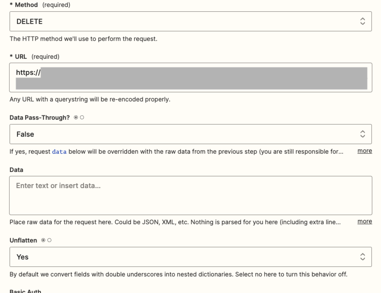 filemaker odata zapier delete request.