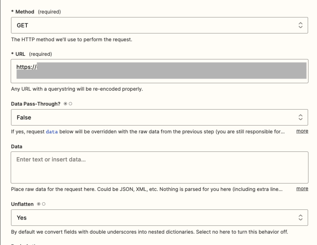 filemaker zapier get request.
