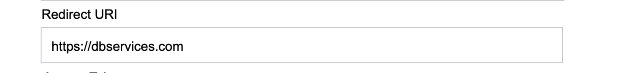 example redirect uri.