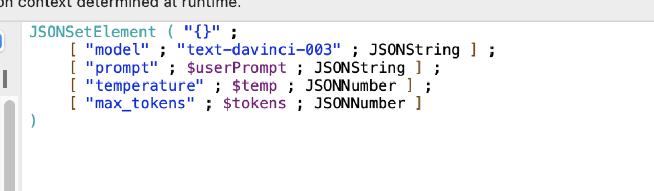filemaker chatgpt json.