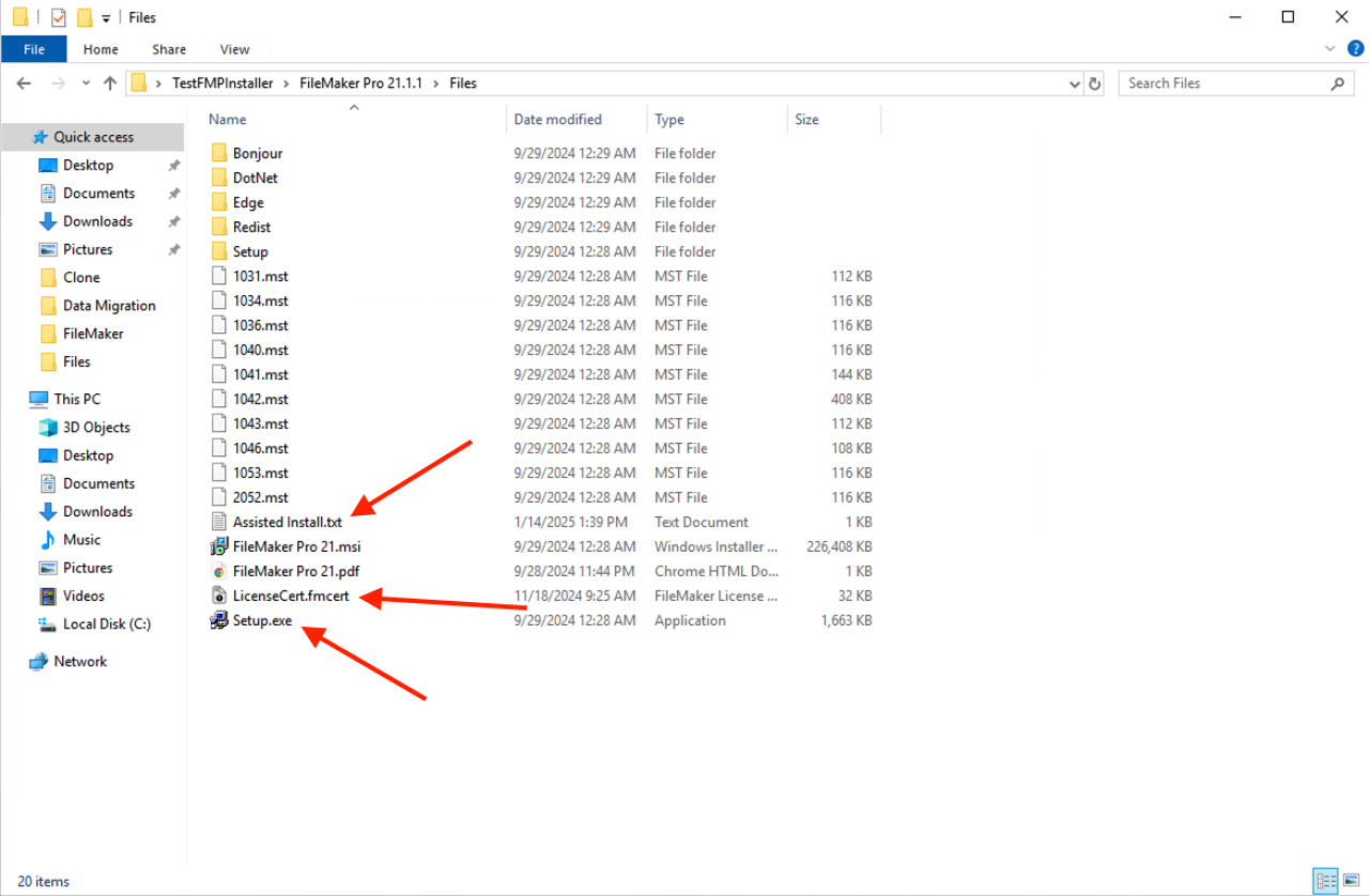 claris filemaker auto installer windows download setup for customization.