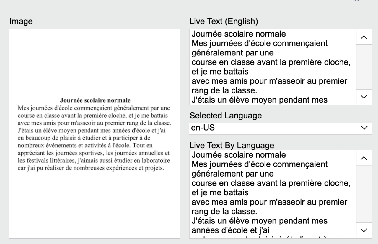 Claris FileMaker: GetLiveText for OCR on Container Images French.