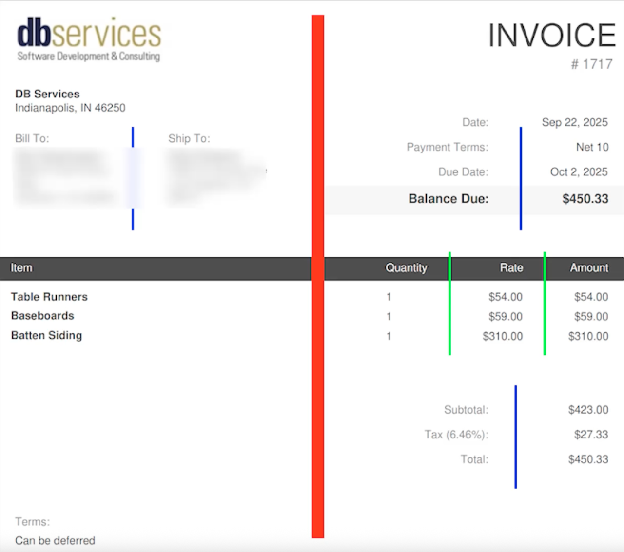 Claris FileMaker: GetLiveText for OCR on Container Images Invoice in Columns.
