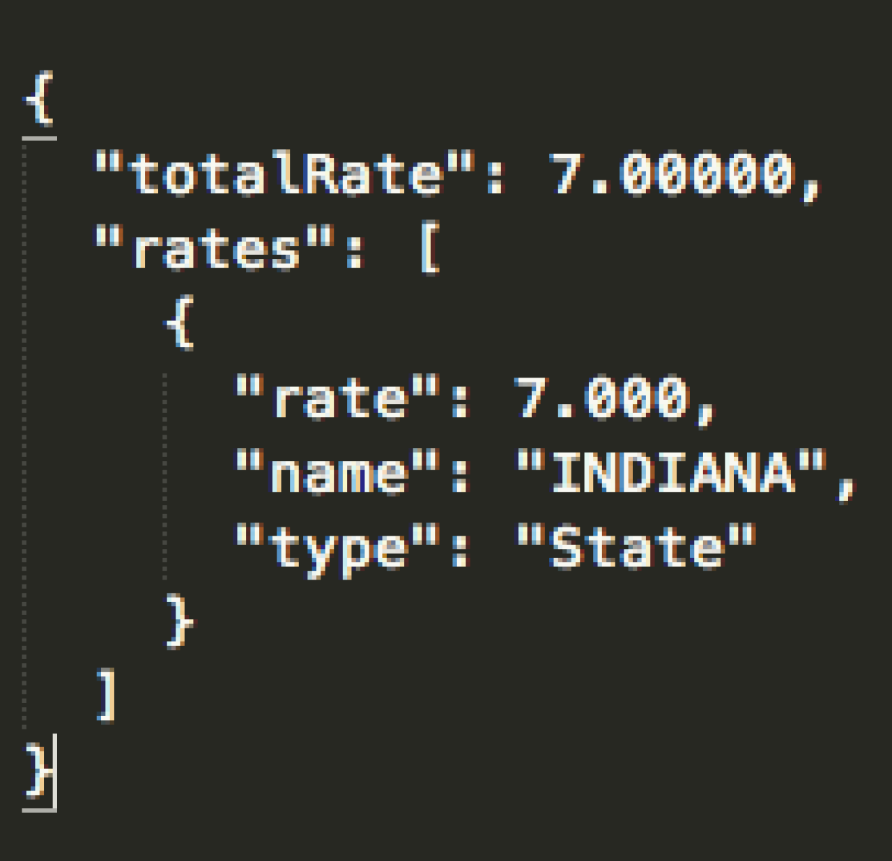 avalara avatax sales tax json result.