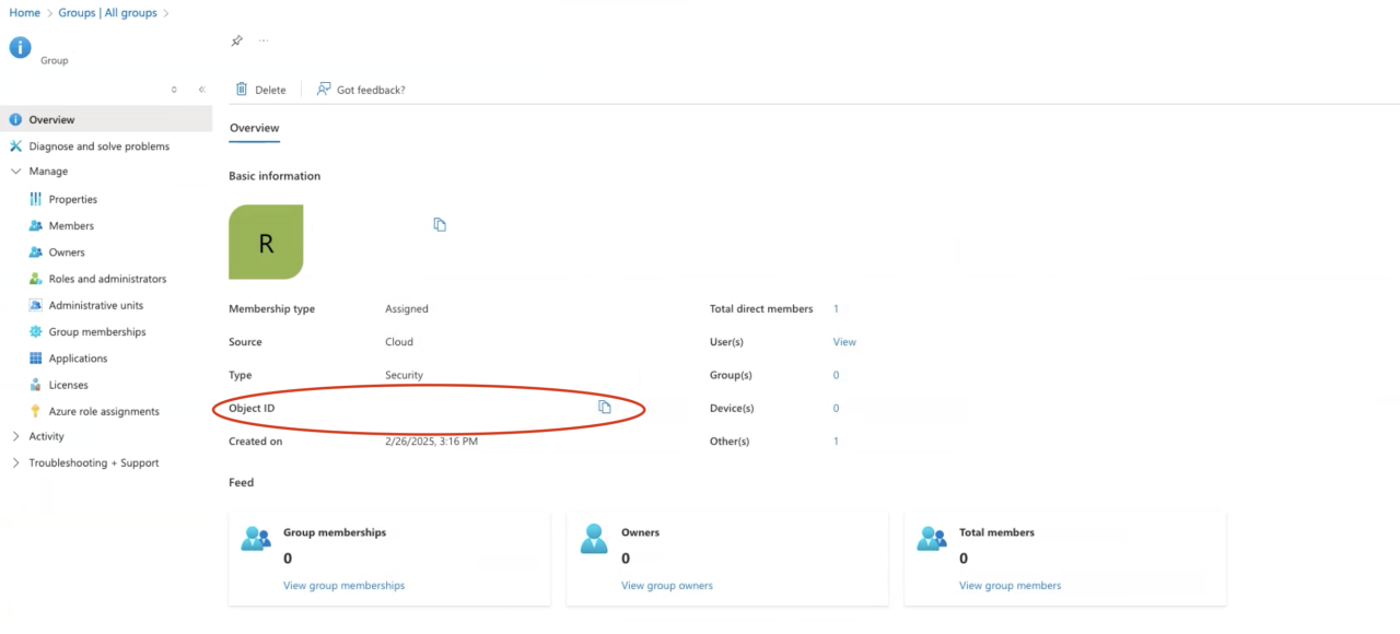 Configuring Microsoft Azure SSO for Claris FileMaker group object id.