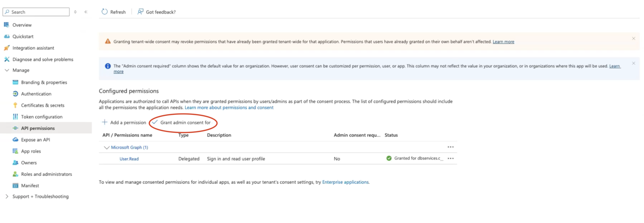 Configuring Microsoft Azure SSO for Claris FileMaker microsoft azure grant admin consent.