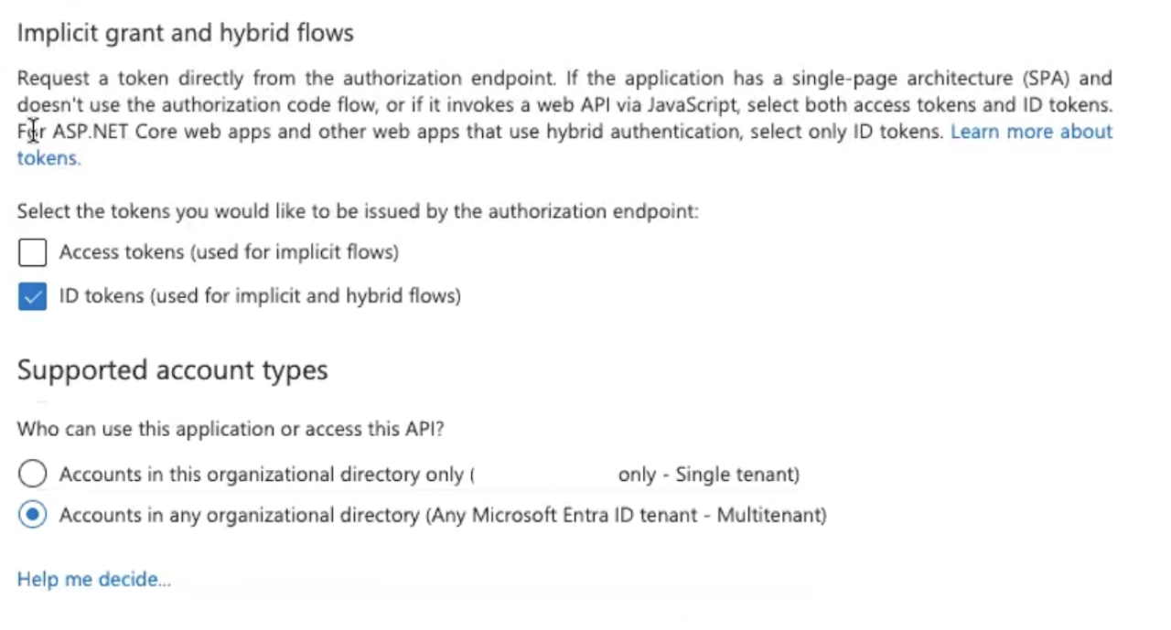 Configuring Microsoft Azure SSO for Claris FileMaker supported account types default directory only.