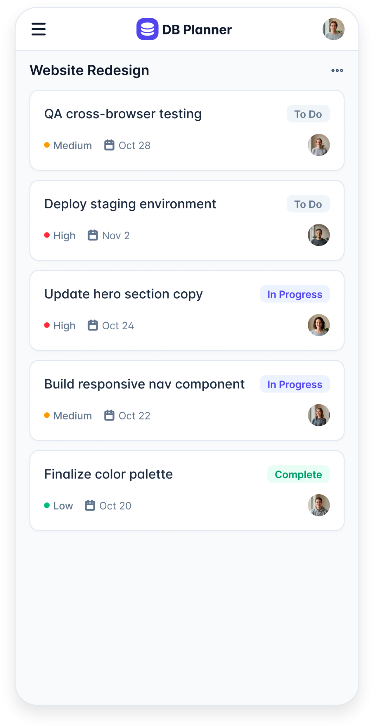Designing Software That Works: Our Figma-Driven  Process Task Planner Mockup Mobile.