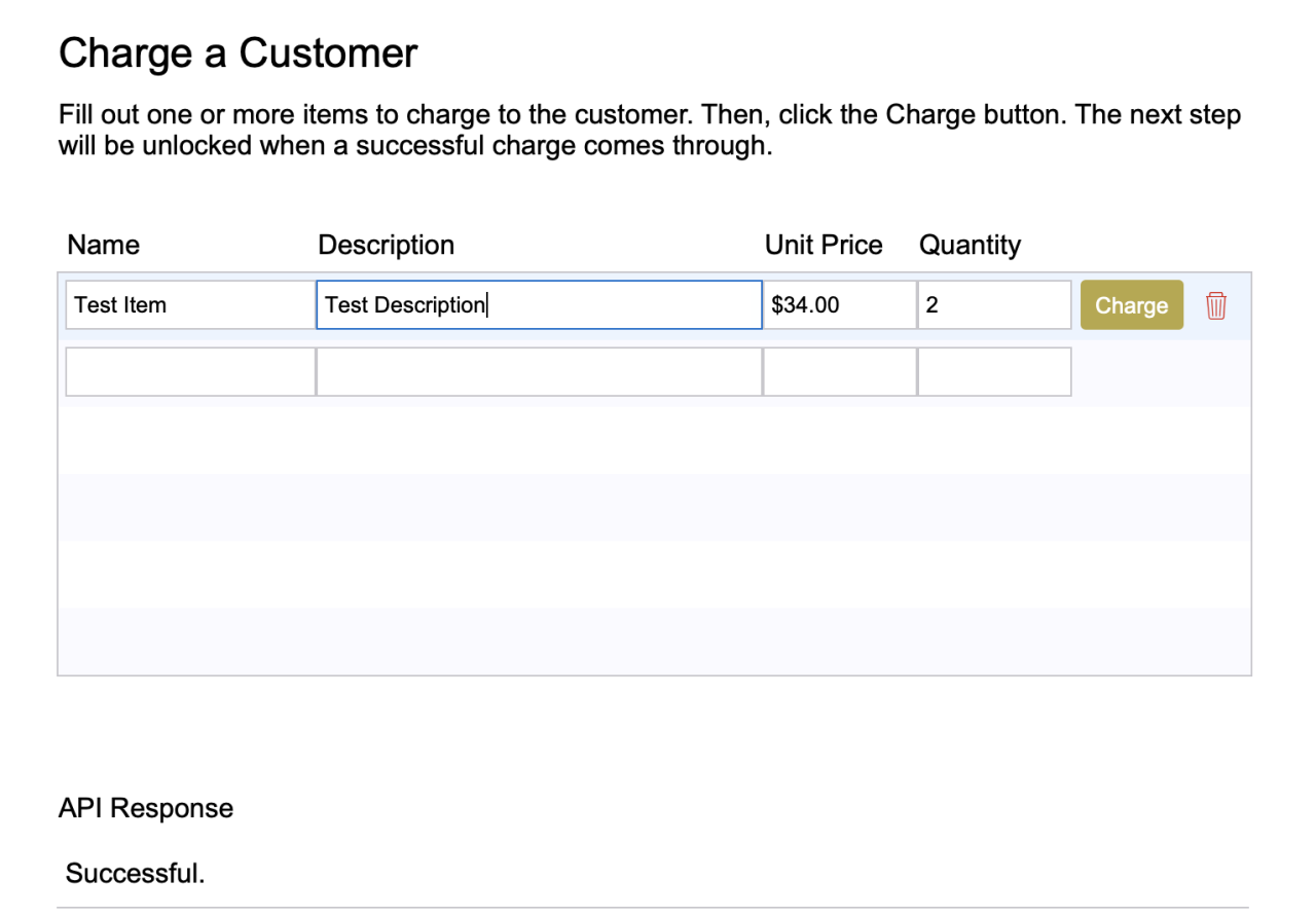 filemaker authorize.net integration sample file charge screen.