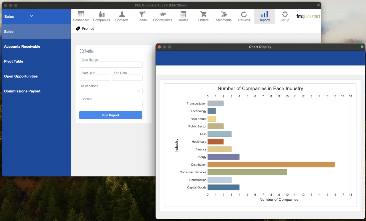 fm quickstart 2025 ai reporting graph.