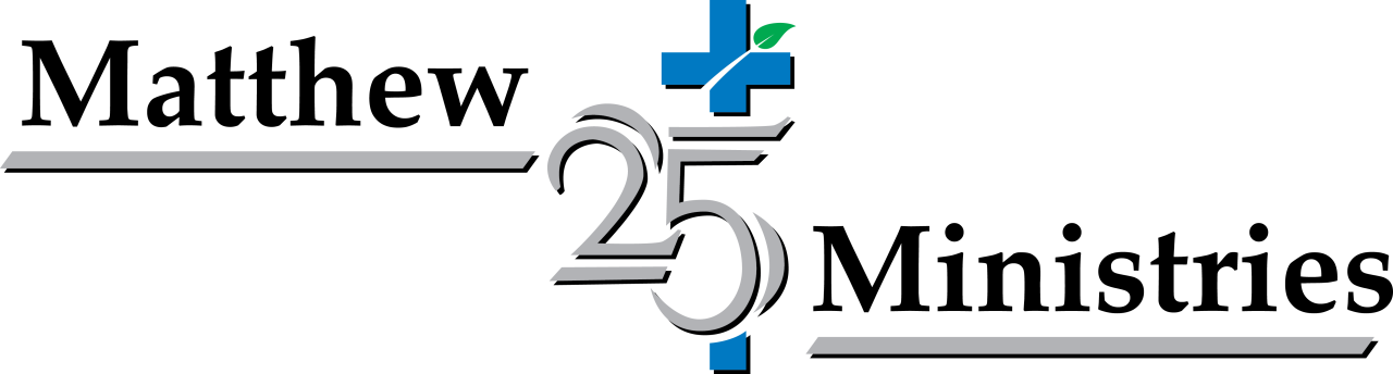 Matthew 25 Ministries logo.