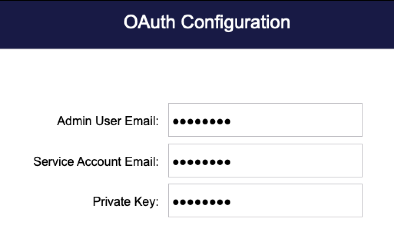 oauth filemaker email configuration.