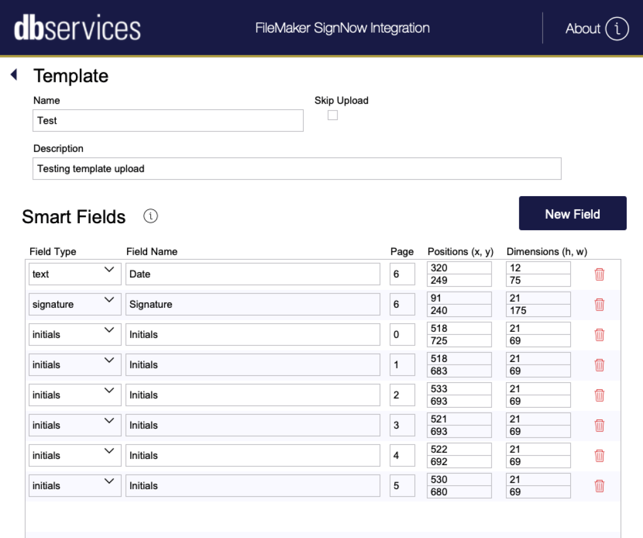 filemaker signnow integration pulled in smart fields.