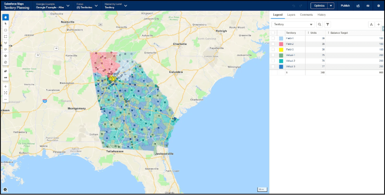 Territory Planning Map.