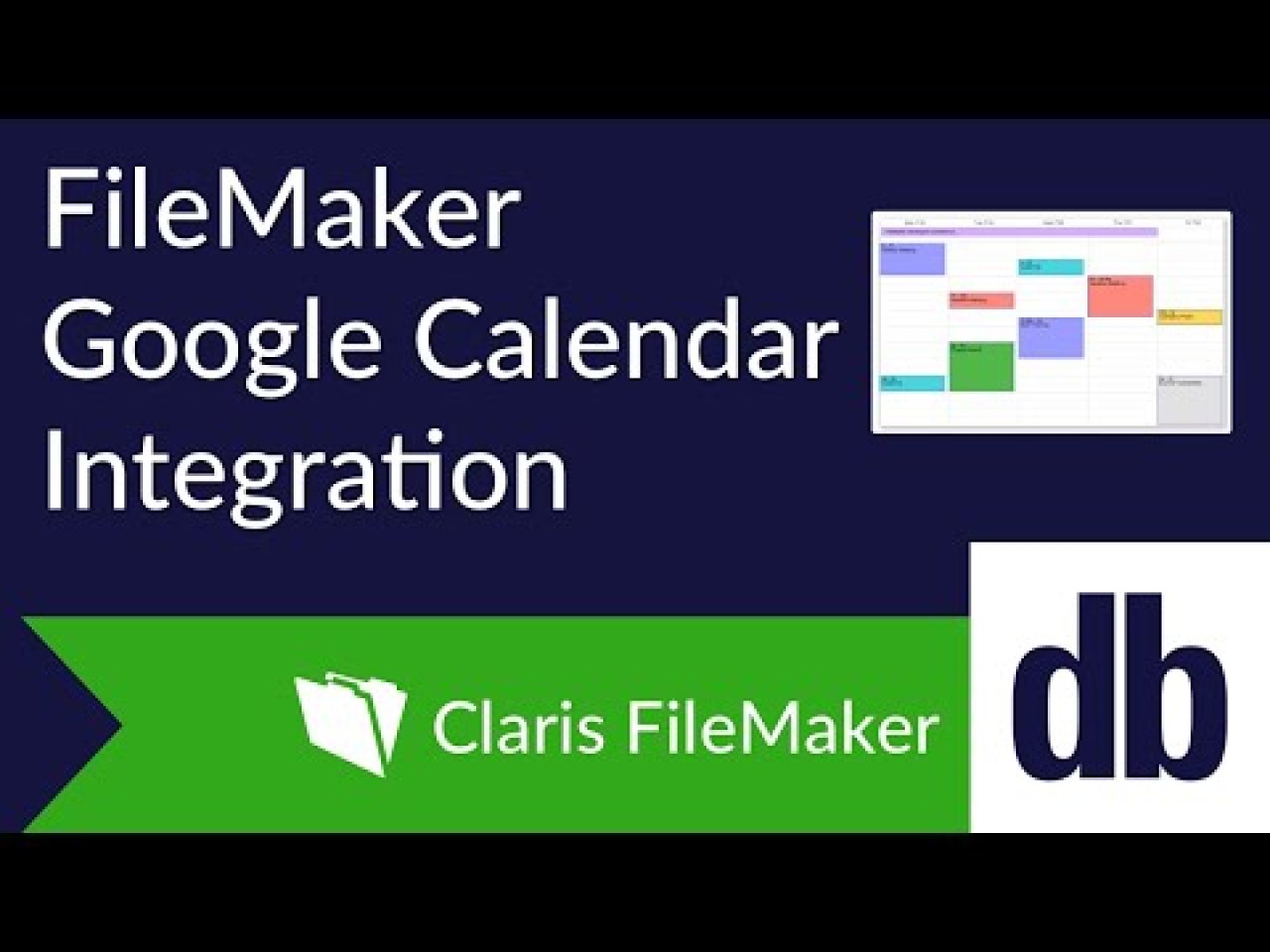 FileMaker Google Calendar Integration DB Services