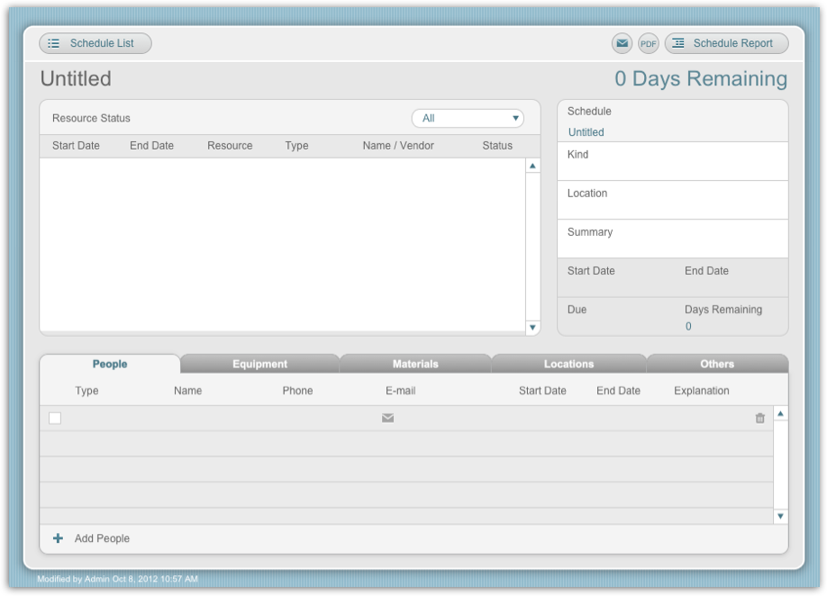 FileMaker 12 Starter Solutions - Resource Scheduling