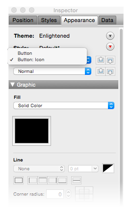 FileMaker Button Icon Color