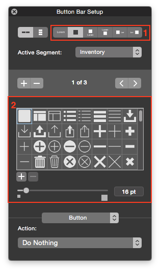 FileMaker Button Bar Setup