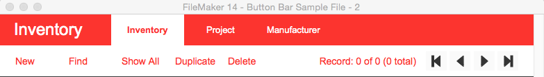 FileMaker Navigation Bar Before Screen Size Change