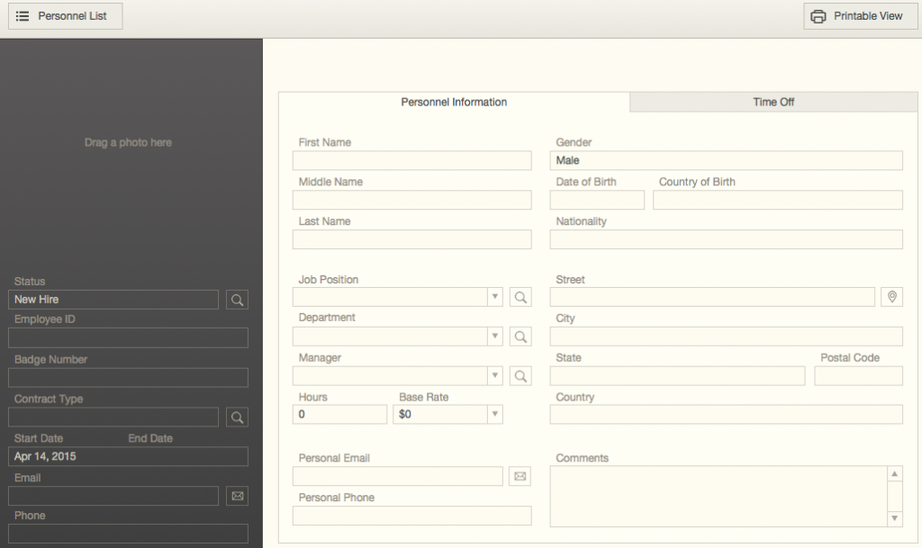 Filemaker 14 Personnel Records Starter Solution