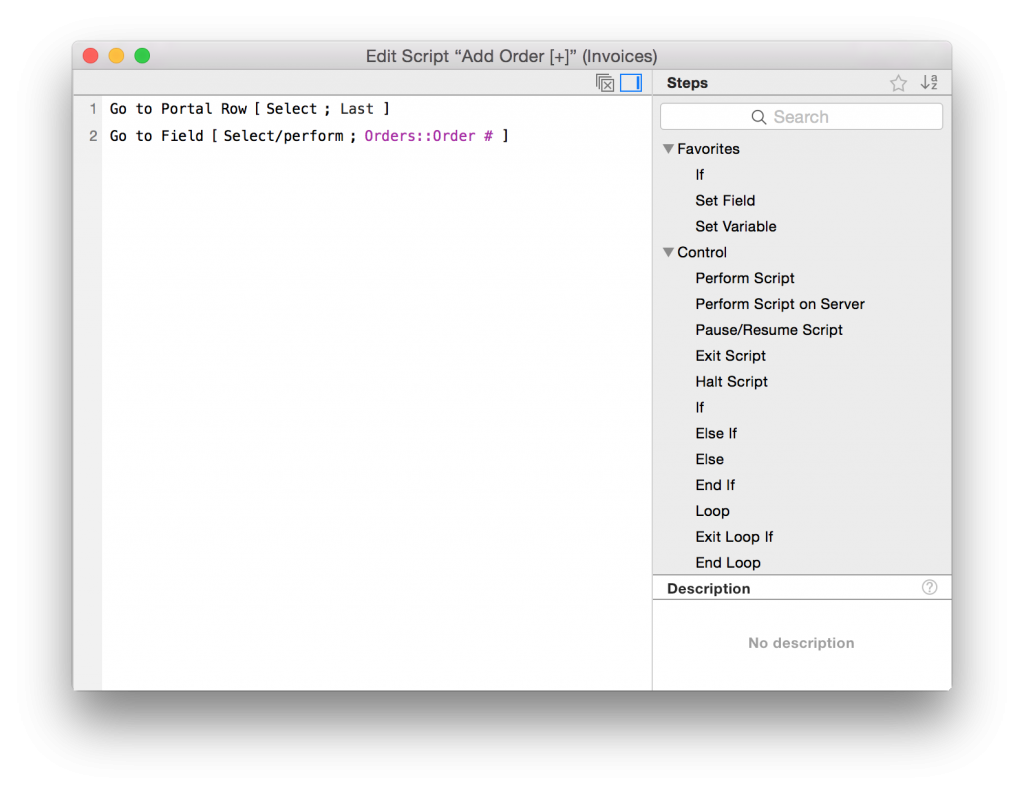 FileMaker Script in a New Window