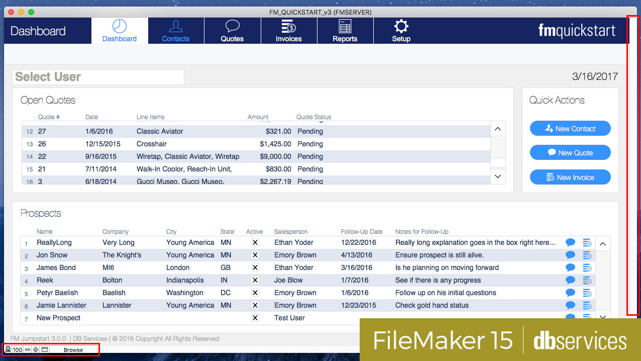 locate filemaker pro database online