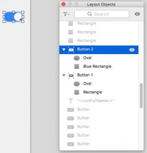 FileMaker Layout Objects Window Stacked Objects