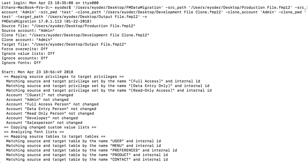 FileMaker Data Migration Tool CLI