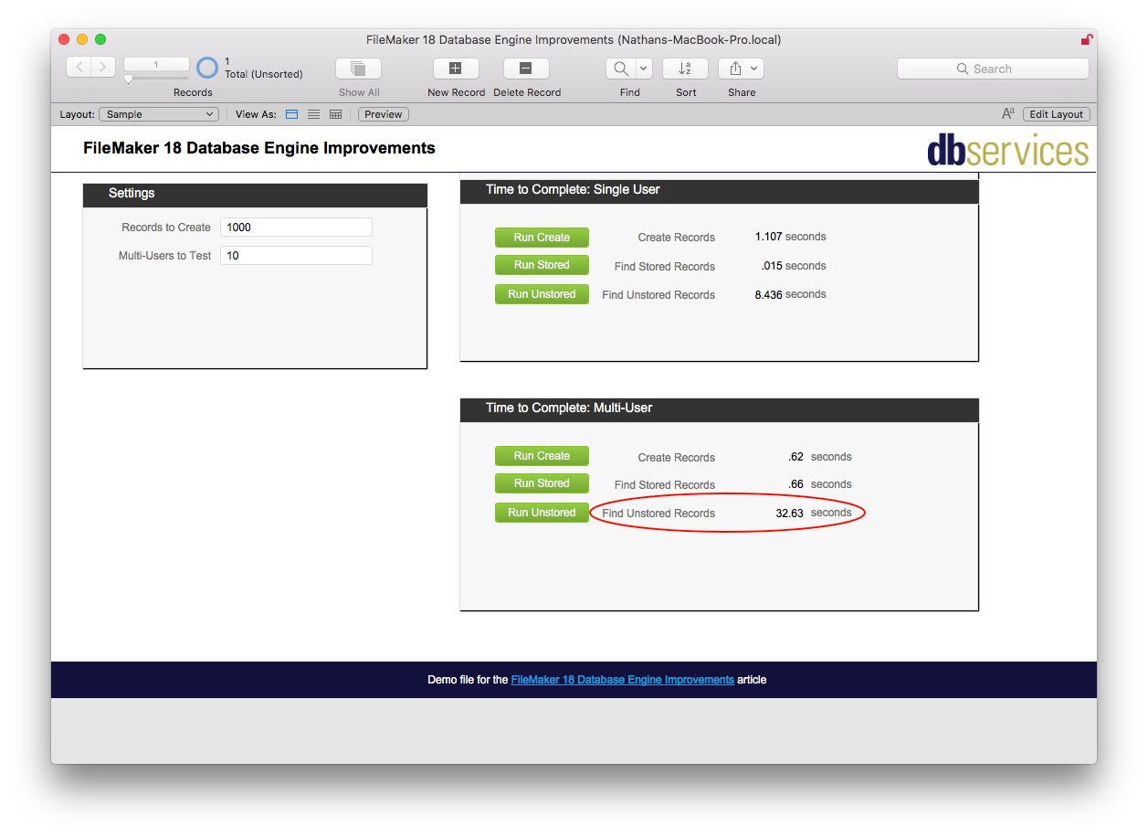 FileMaker Server performance statistics for startup restoration disabled